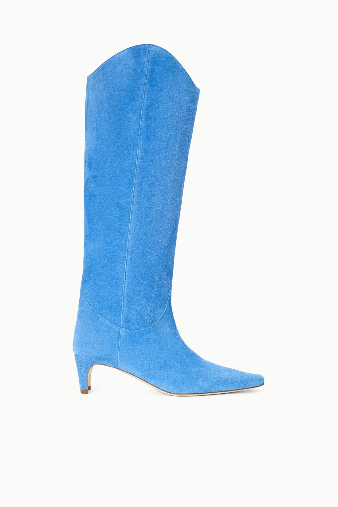 Western Wally Boot | STAUD Blue Suede — 1