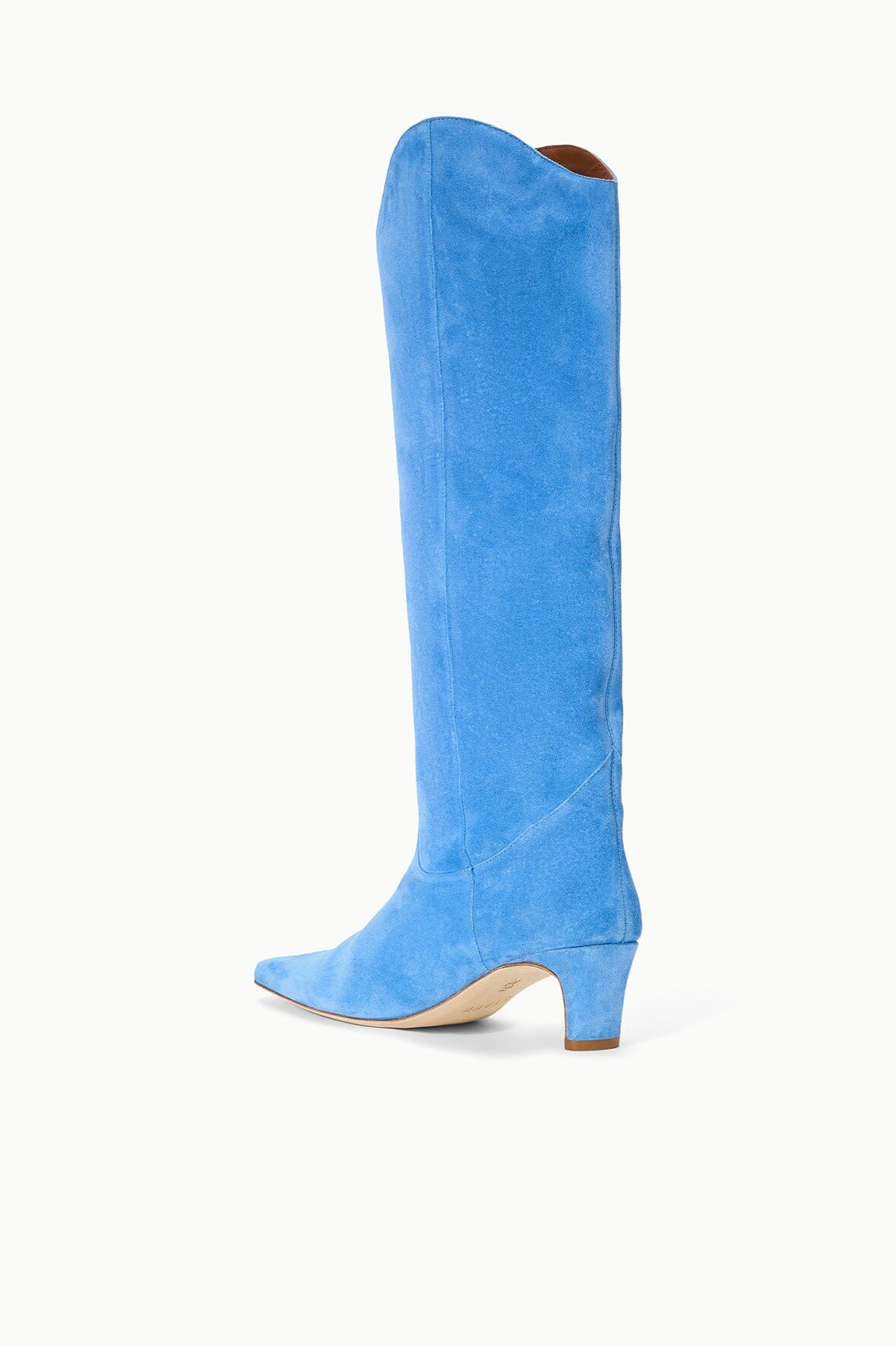 Western Wally Boot | STAUD Blue Suede — 6