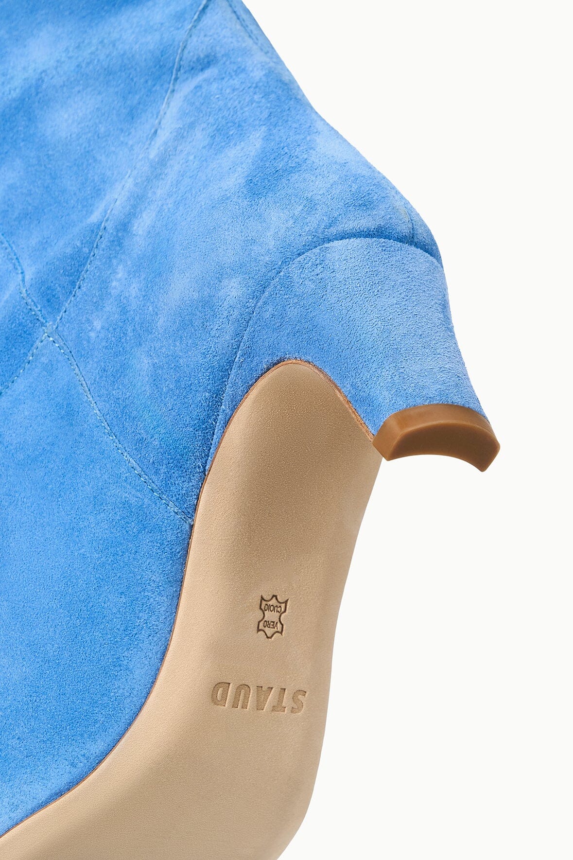 Western Wally Boot | STAUD Blue Suede — 8