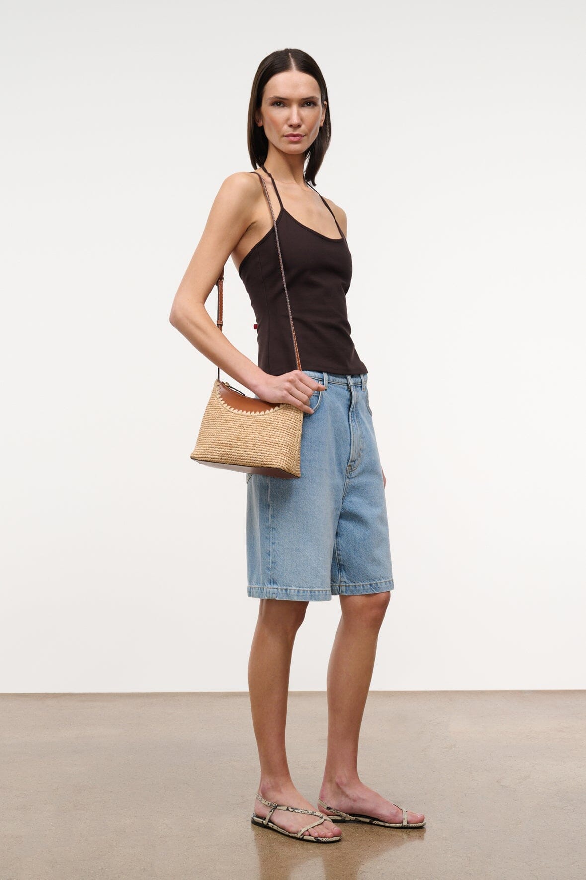 Rowey Raffia Bag | Natural Tan — 4
