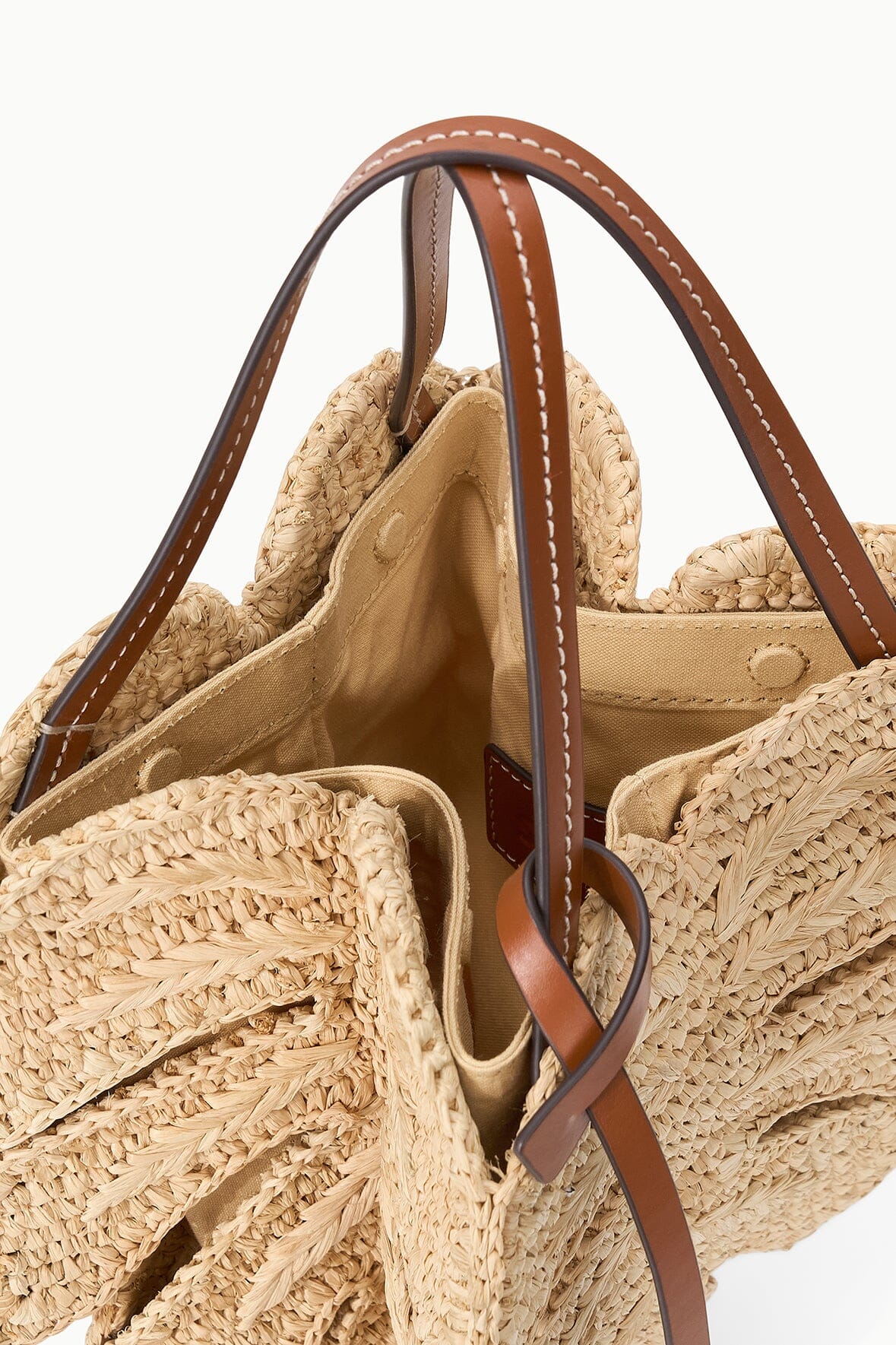 Palm Raffia Bag | Natural Tan — 5