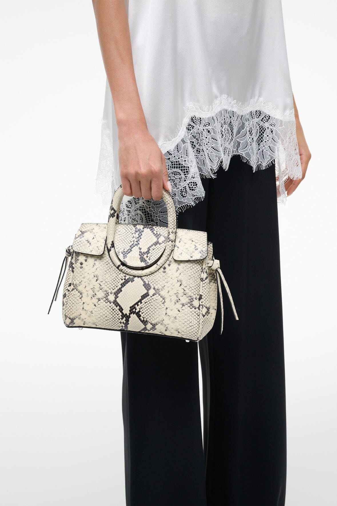 Maude Mini Carryall | White Snake — 3