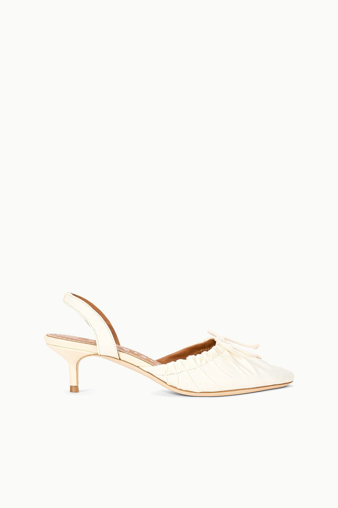 Alba Ballet Slingback | Ivory Satin — 1