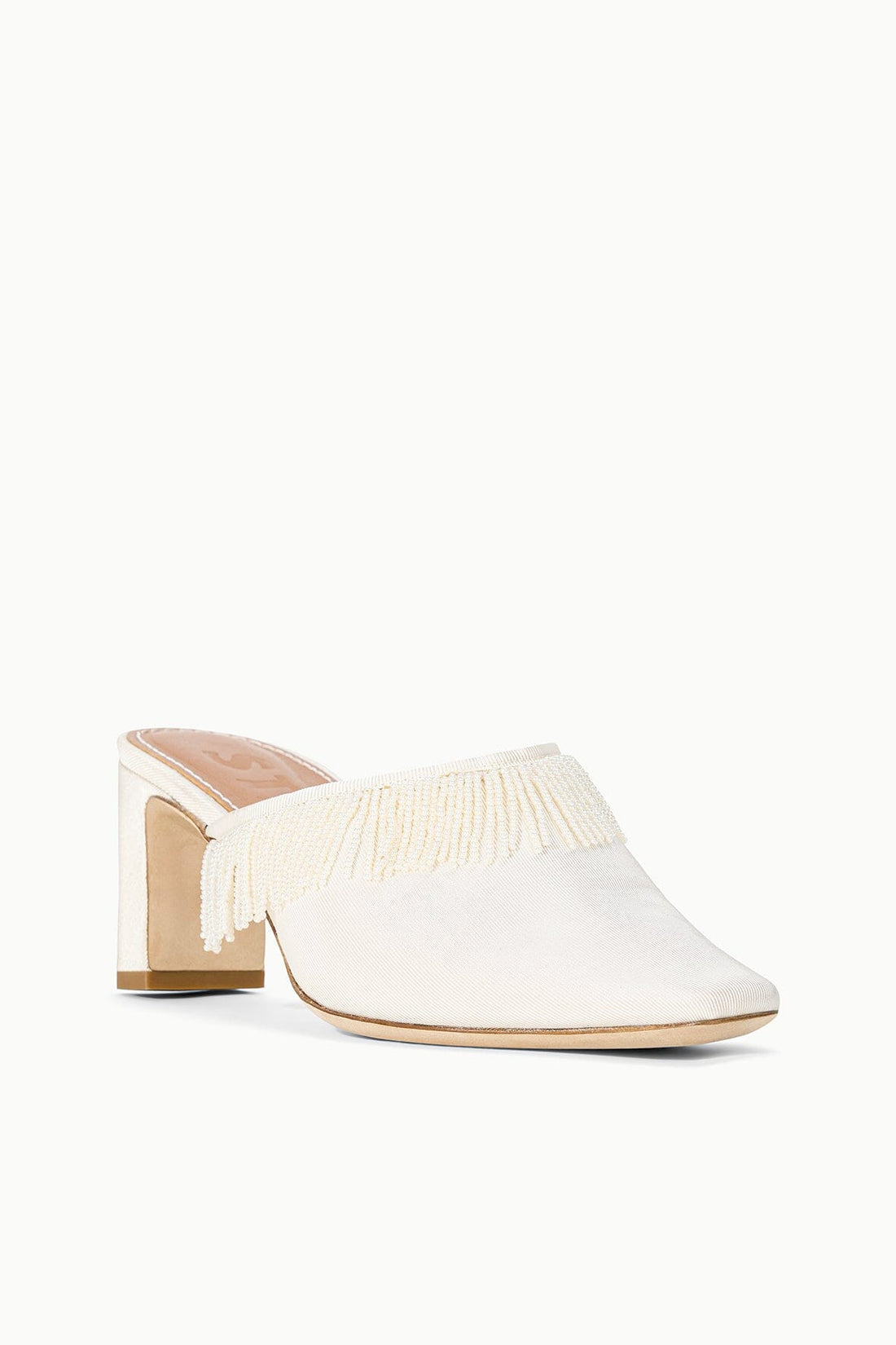 Joanna Kitten Heel Mule | Ivory — 1