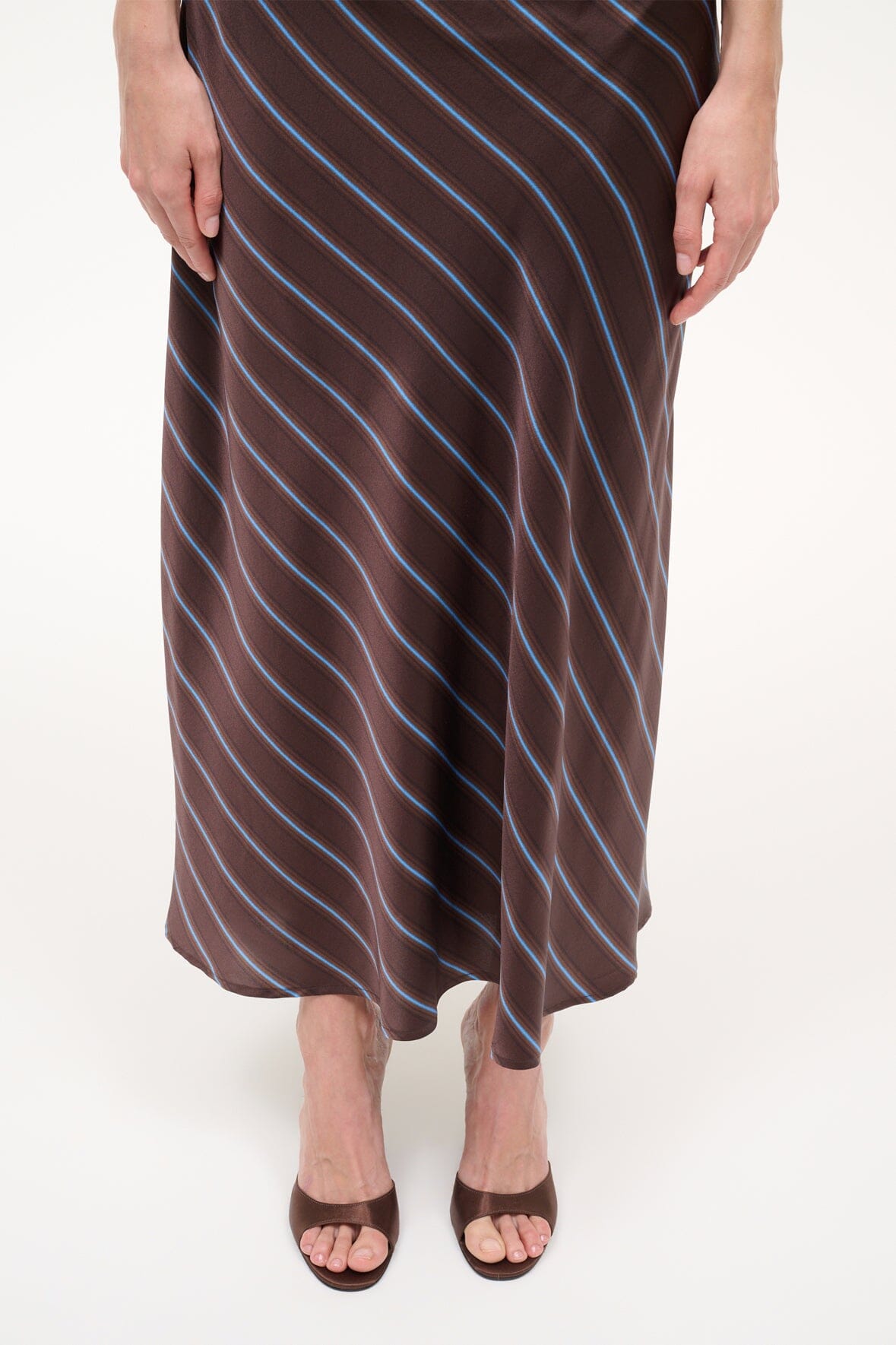 Brigitte High Wedge | Espresso Satin — 4