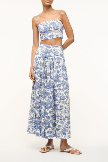 Procida Skirt | Blue Toile — 1