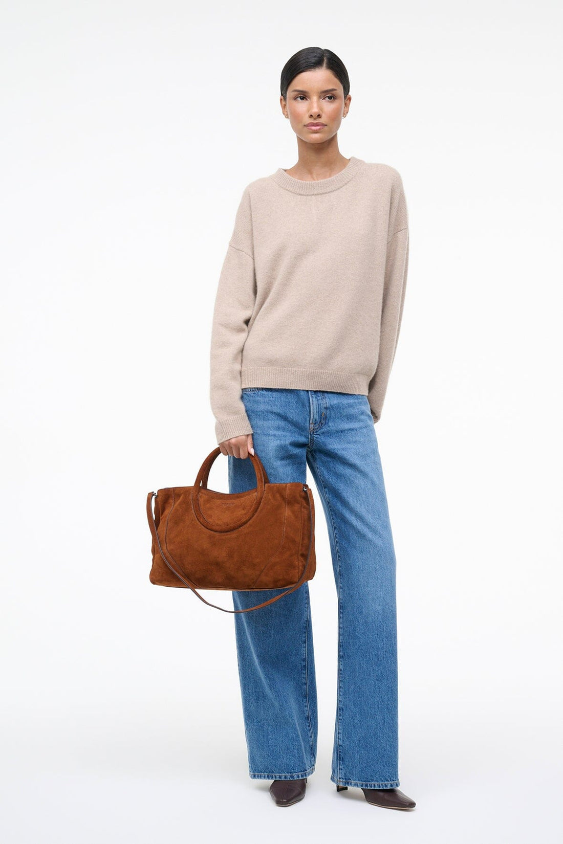 Maude Satchel | Tabac Suede — 1