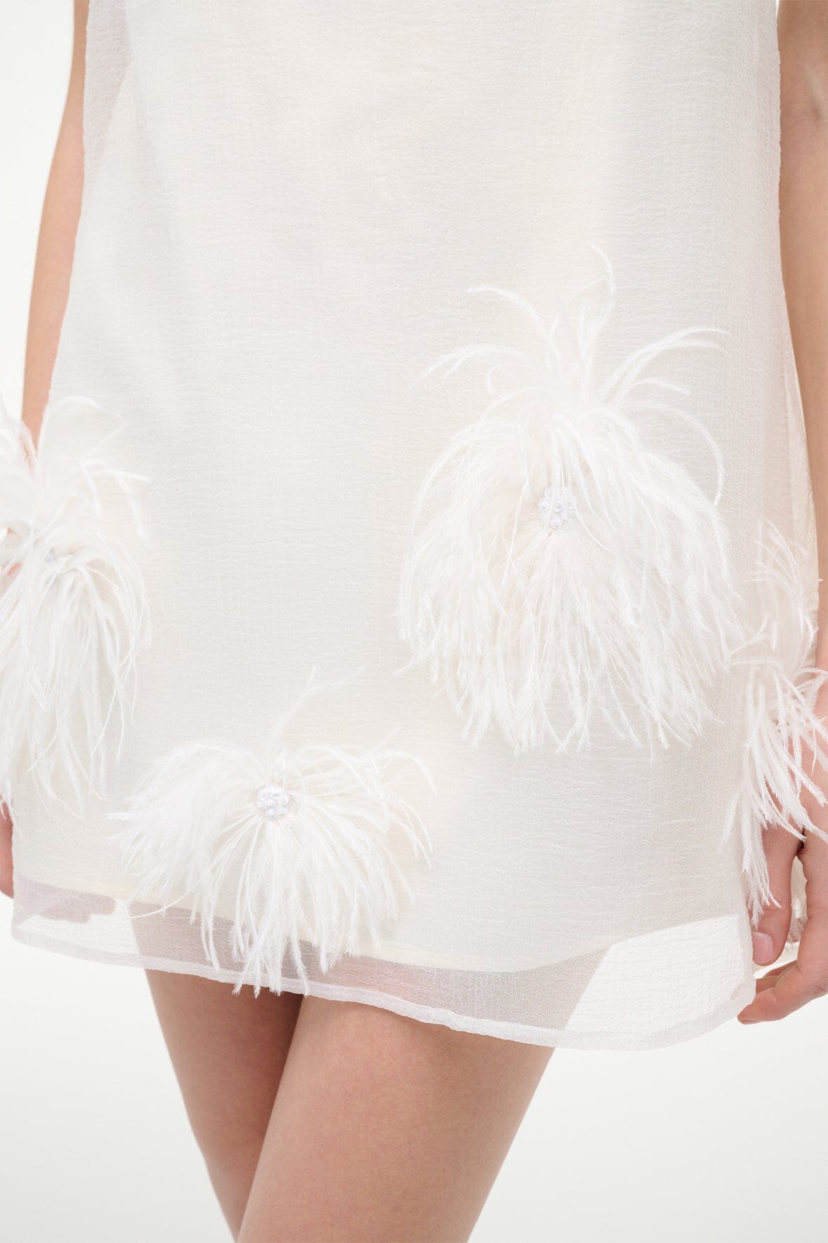 Albee Mini Dress | White — 4