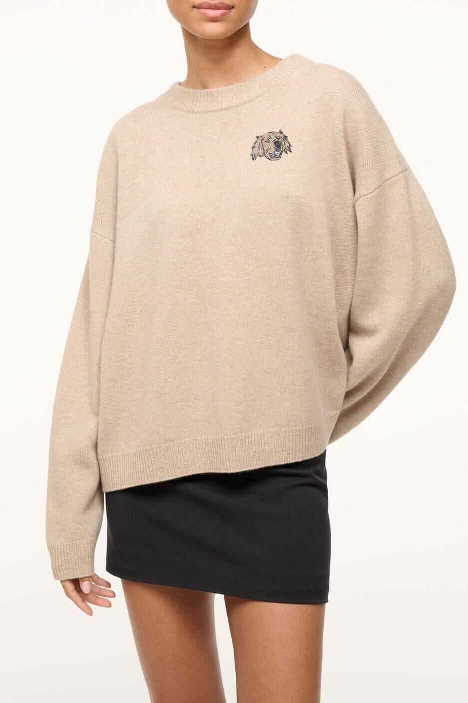 Custom STAUD x C.Bonz Serrano Cashmere Sweater | Stone — 1