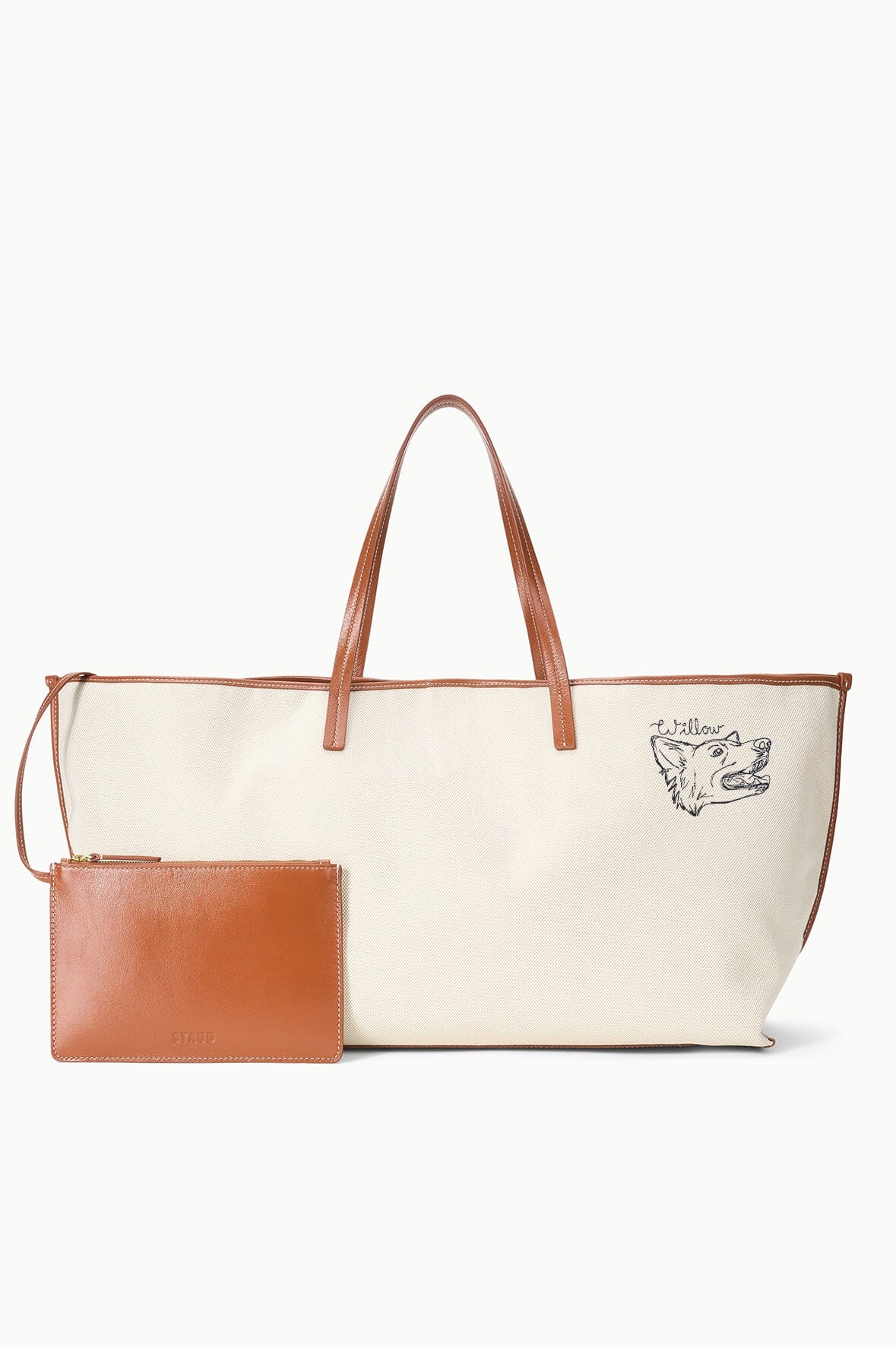 Custom STAUD x C.Bonz Christos Tote | Cream Tan — 3
