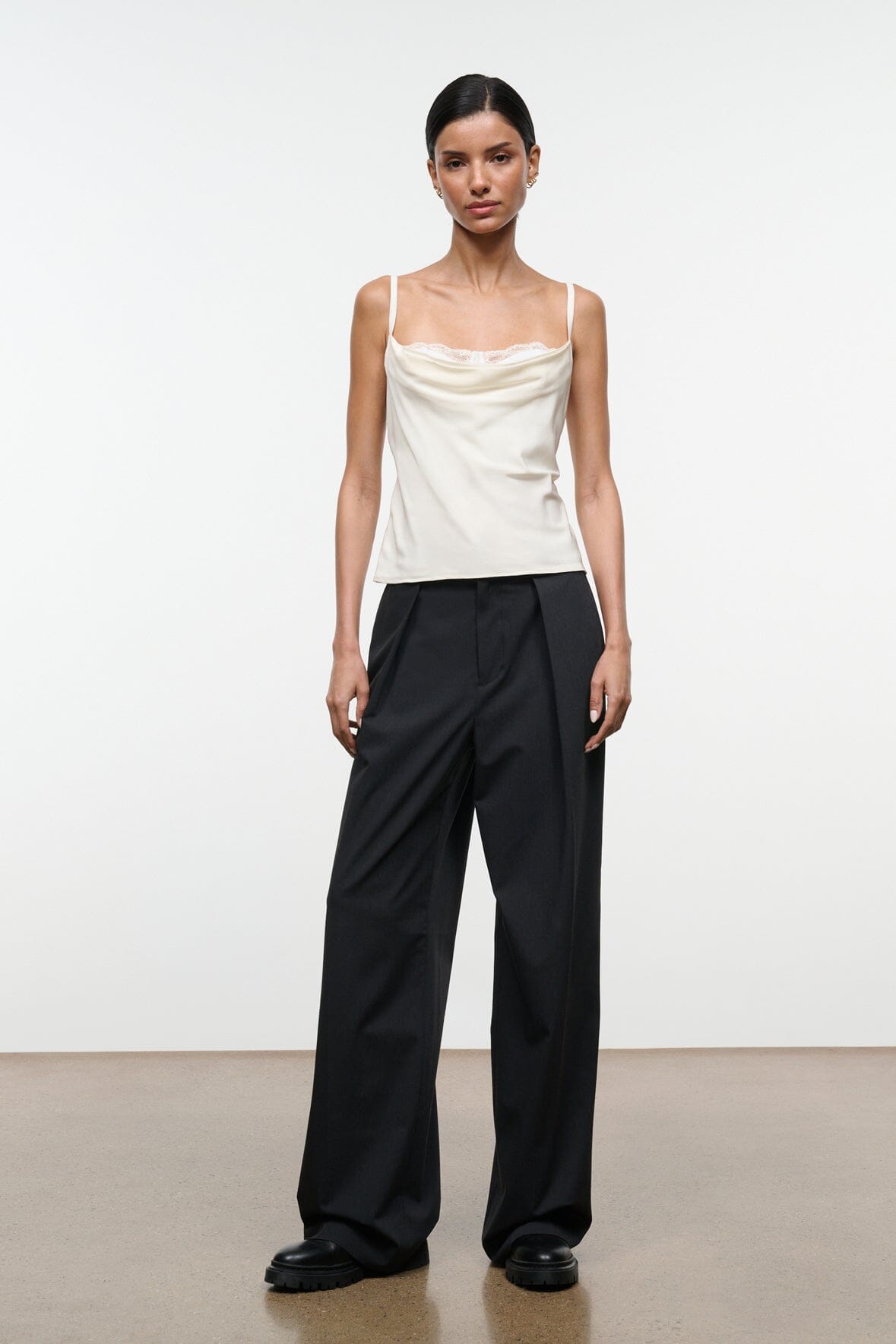 Evangeline Silk Top | Ivory — 4