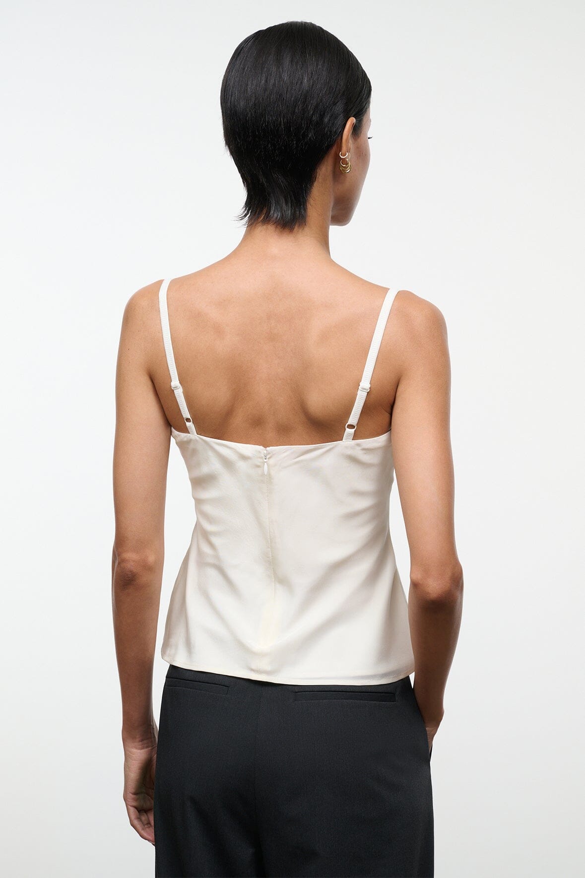 Evangeline Silk Top | Ivory — 3