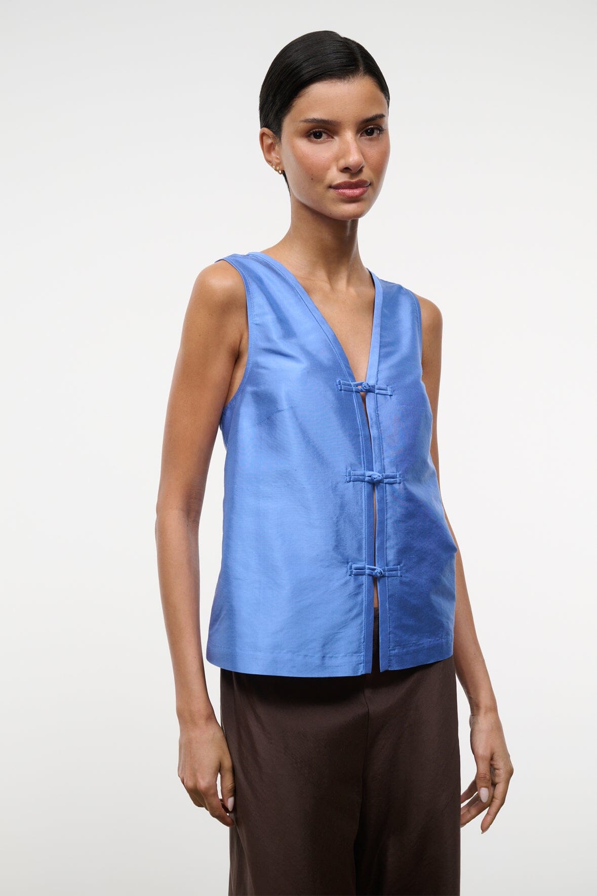 Sami Silk Dupioni Top | Coast — 6
