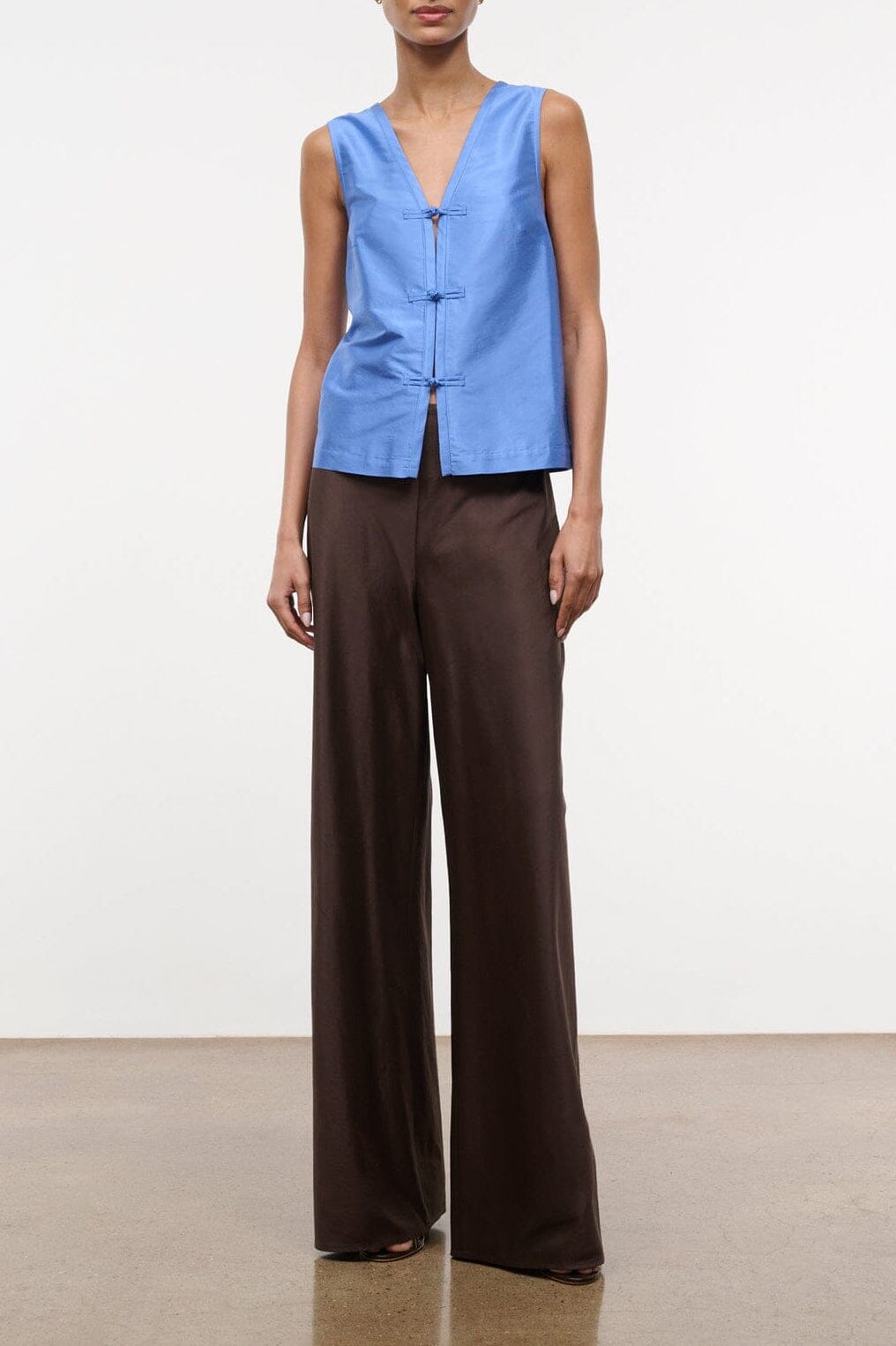 Sami Silk Dupioni Top | Coast — 1