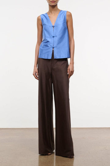 Sami Silk Dupioni Top | Coast — 1