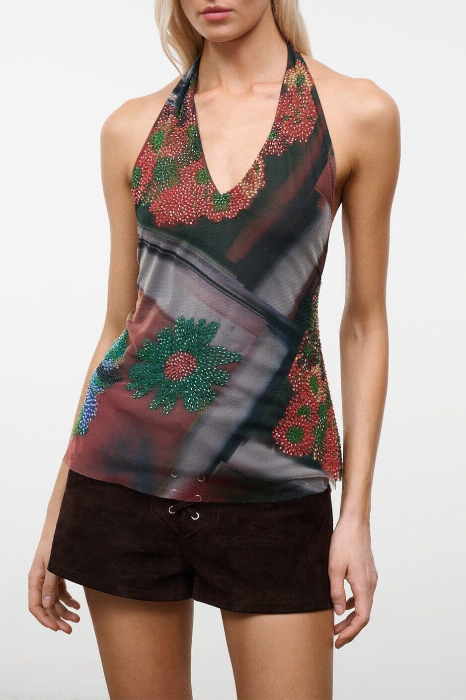 Felice Top | Beaded Superbloom Scarf — 1