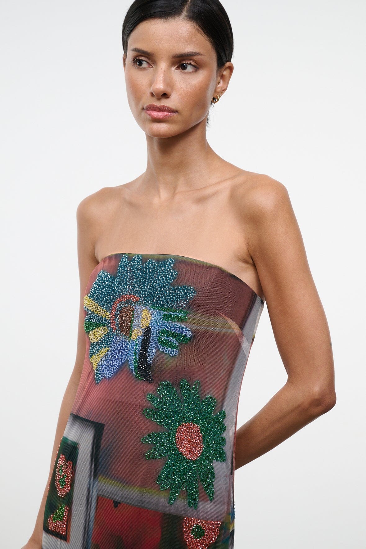 Liliana Dress | Beaded Superbloom Scarf — 7