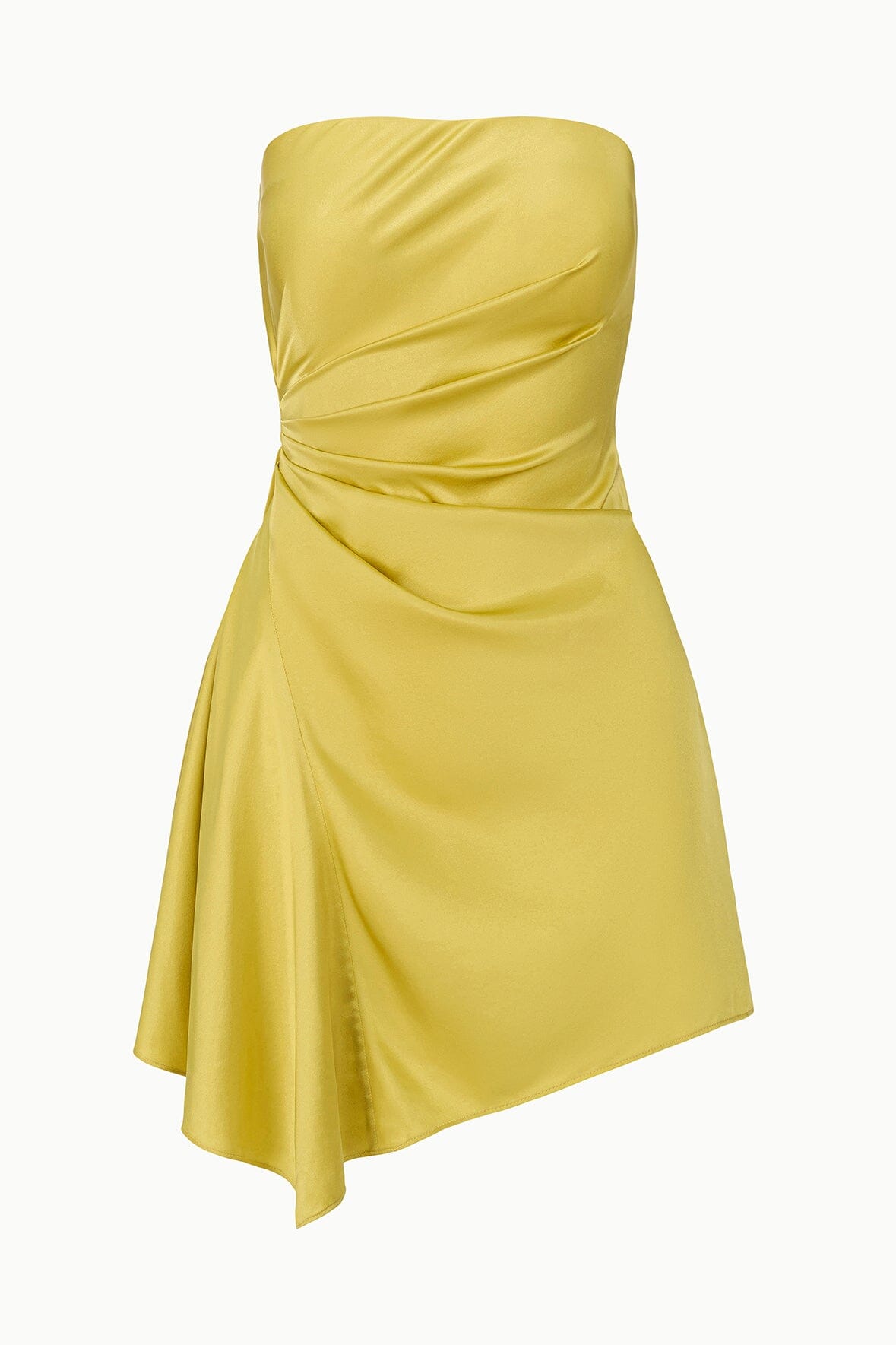 Adriana Silk Dress | Citron — 5