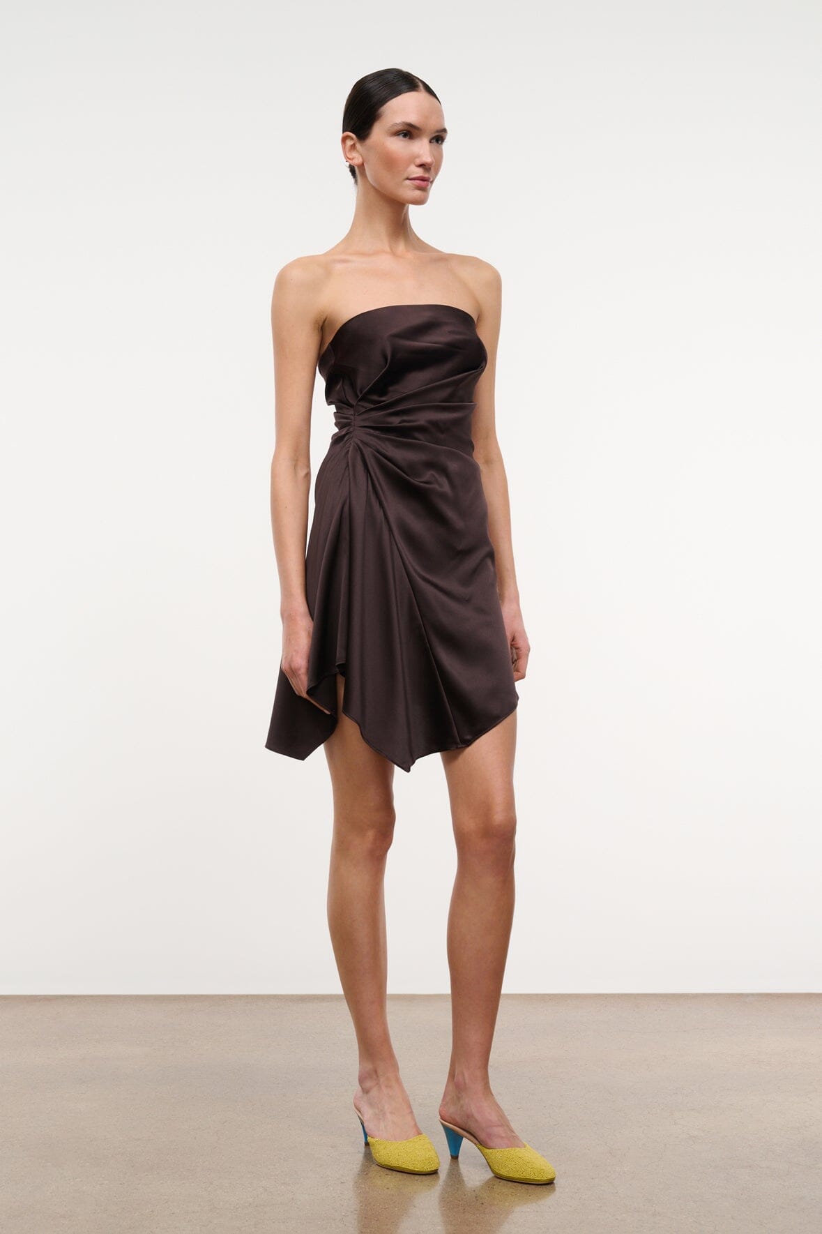 Adriana Silk Dress | Earth — 2