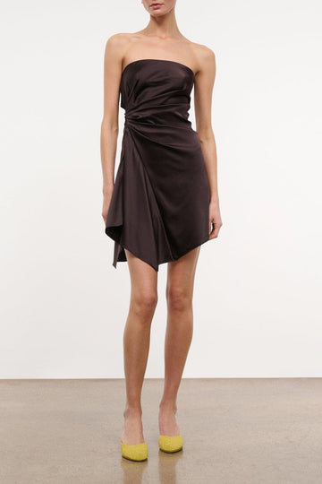 Adriana Silk Dress | Earth — 1