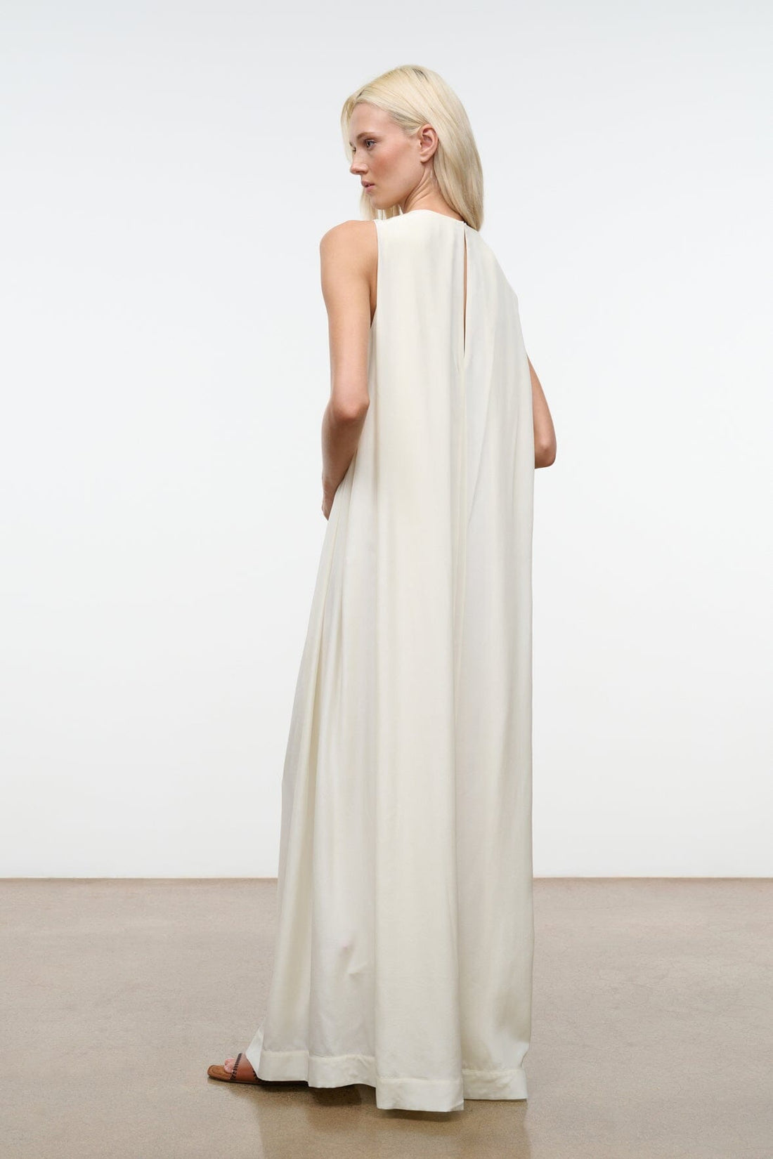 Dalia Silk Dress | Ivory — 1