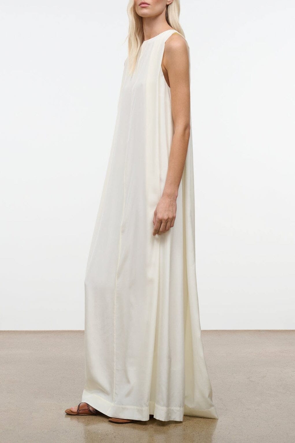 Dalia Silk Dress | Ivory — 1