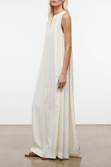 Dalia Silk Dress | Ivory — 1