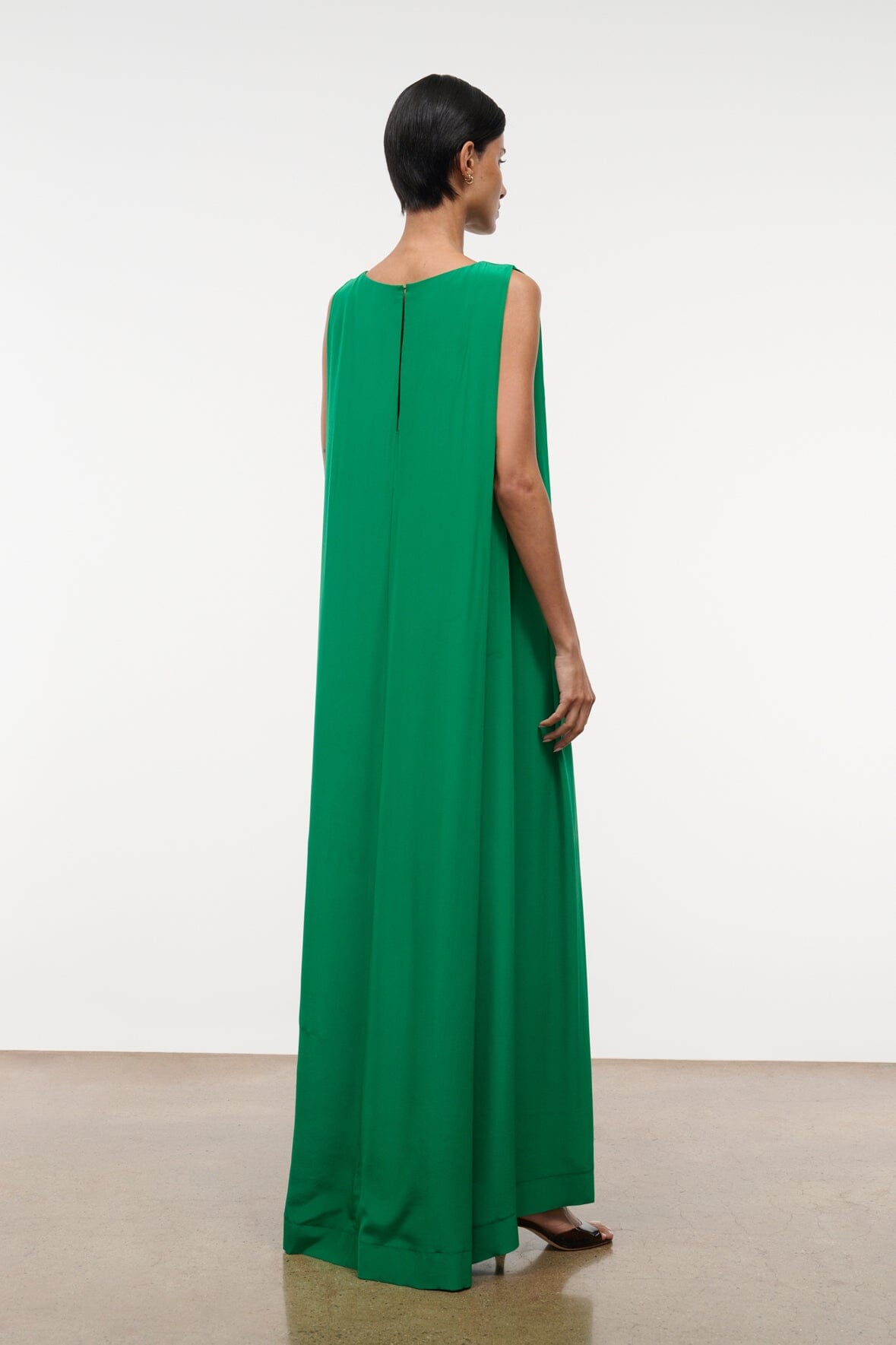 Dalia Silk Dress | Kelly — 3