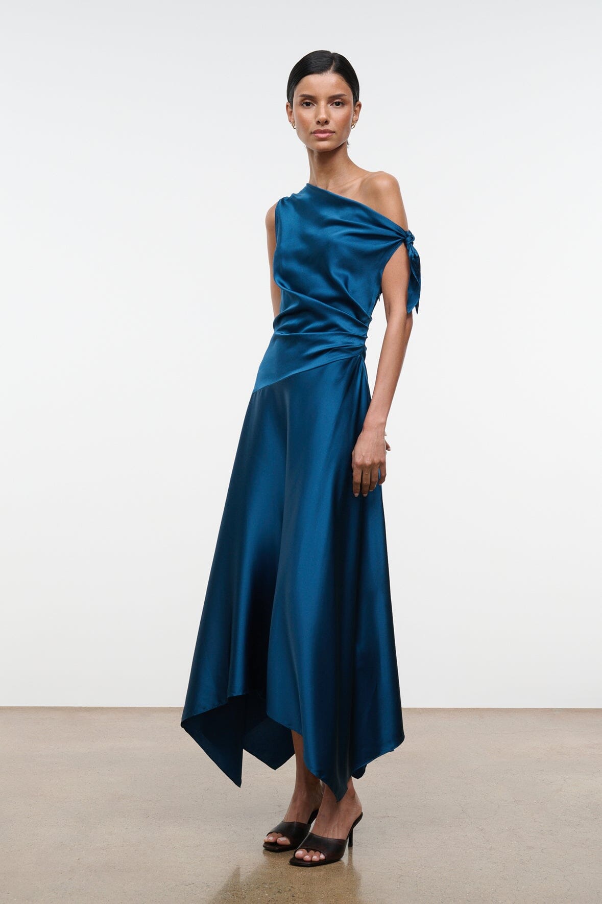 Portia Silk Dress | Harbor — 3