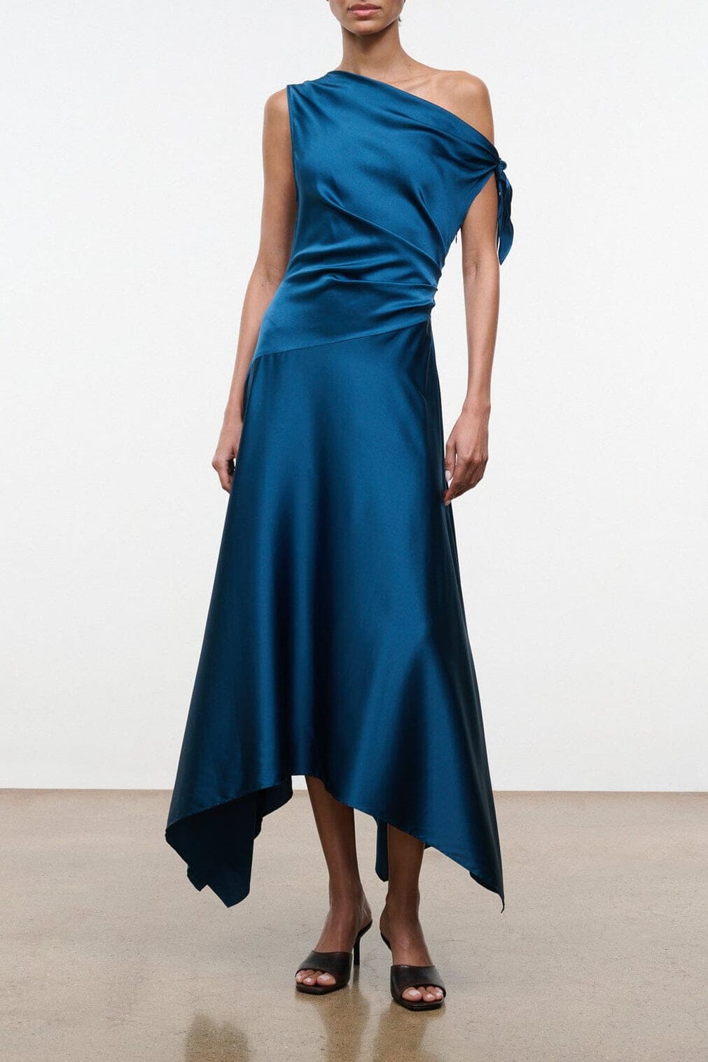 Portia Silk Dress | Harbor — 1