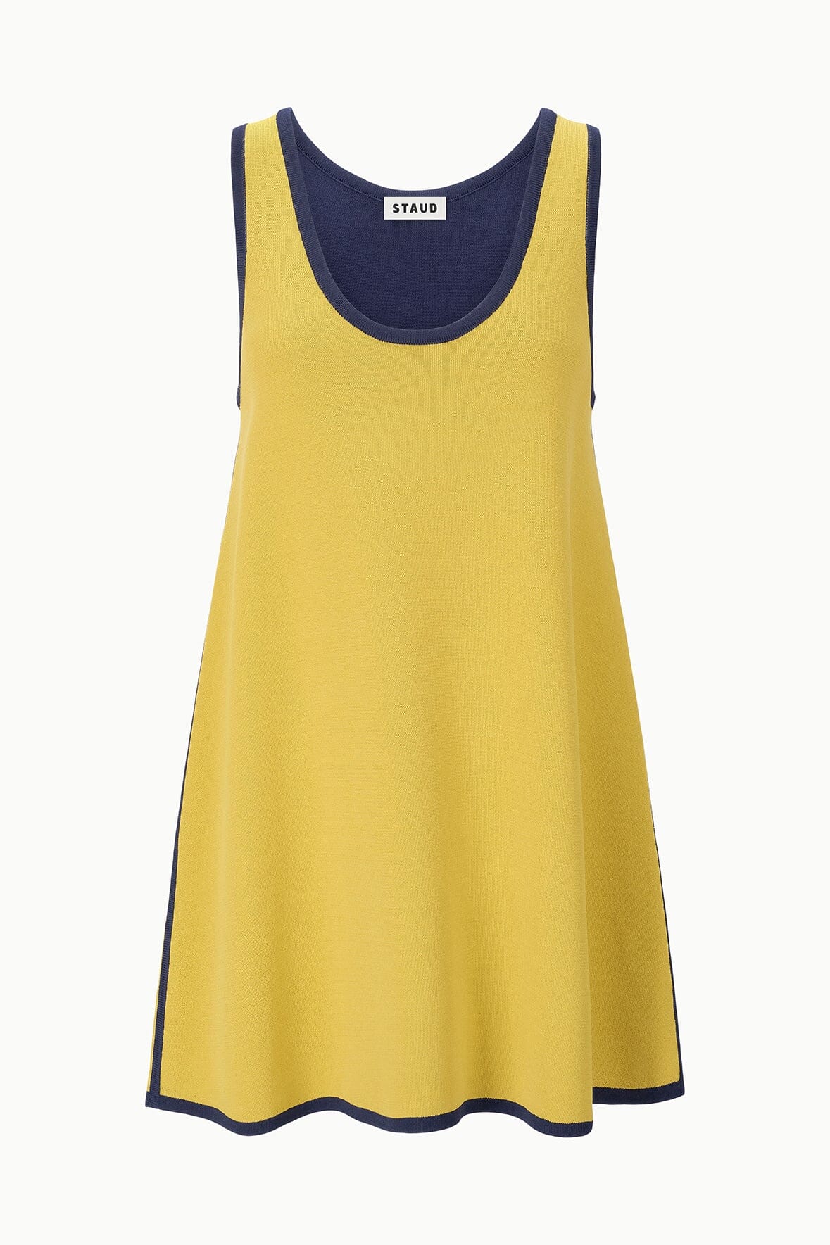 Piazza Dress | Citron Navy Reversible — 9