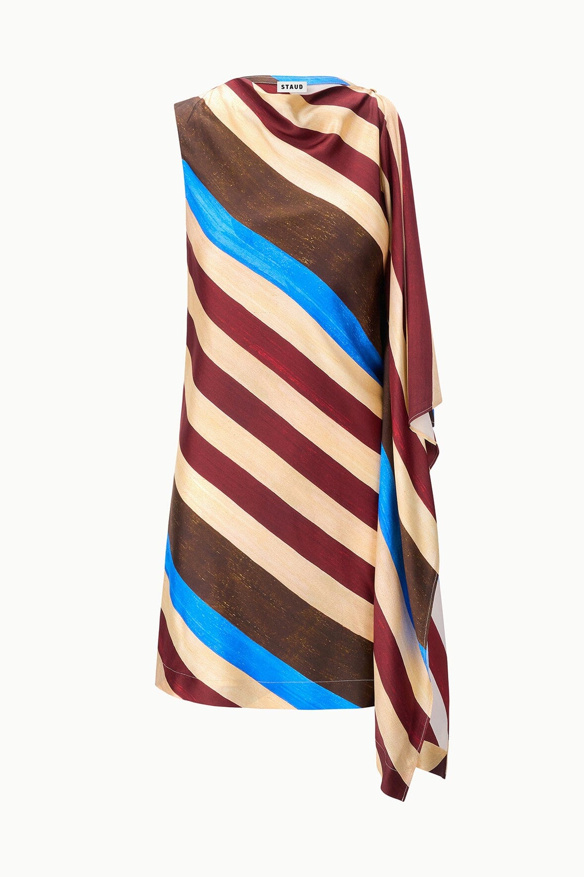 Sabina Silk Dress | Caffe Stripe — 5