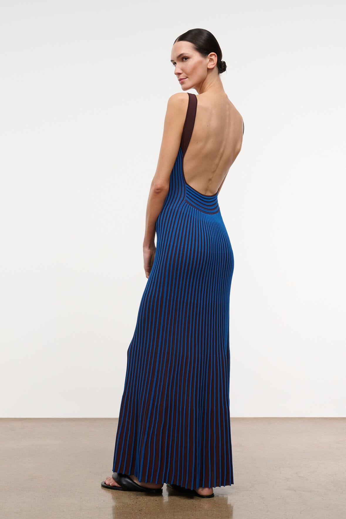 Claretta Dress | Espresso Cobalt — 2