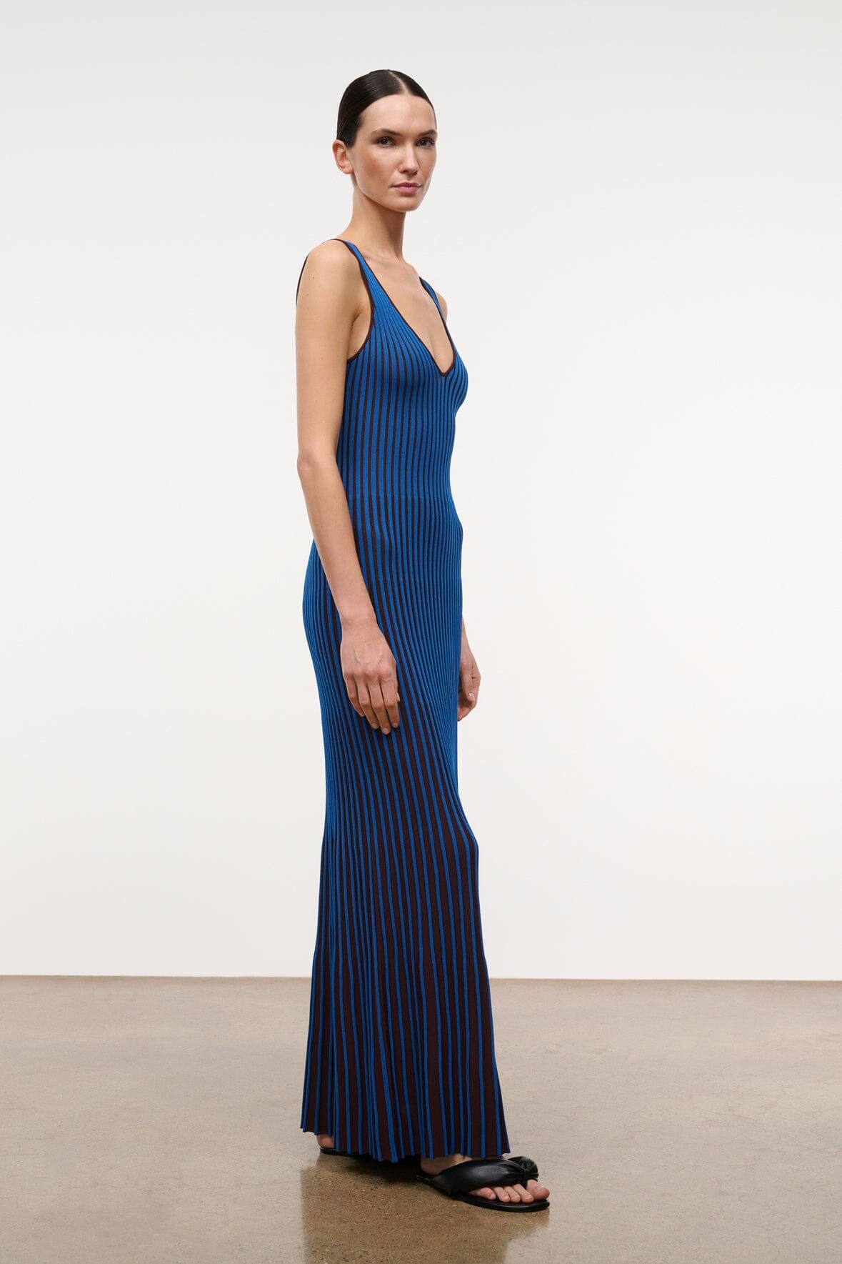 Claretta Dress | Espresso Cobalt — 3