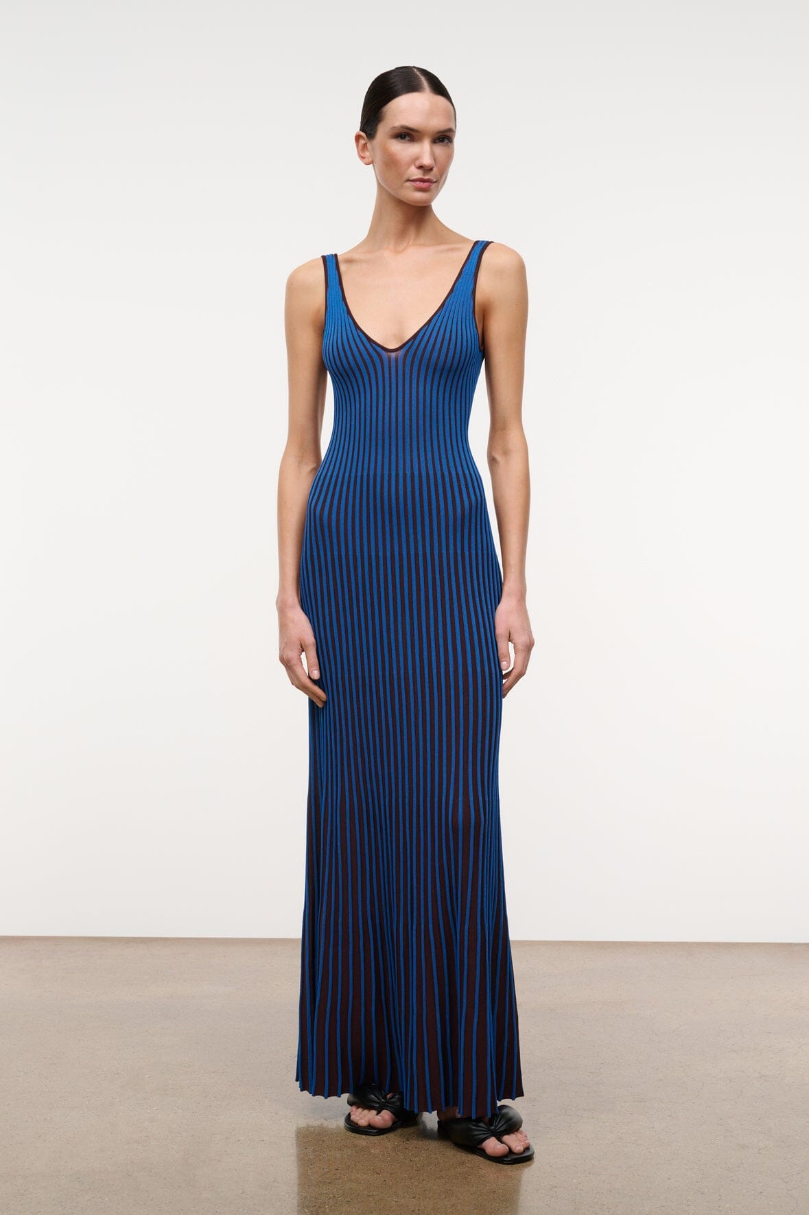 Claretta Dress | Espresso Cobalt — 5