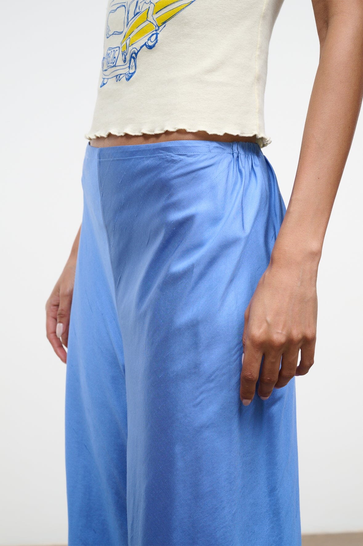 Stroll Silk Dupioni Pant | Coast — 4