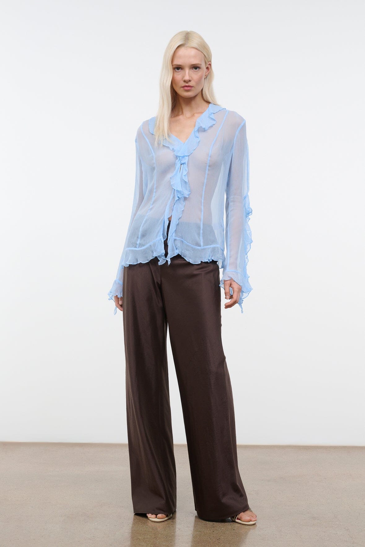 Stroll Silk Dupioni Pant | Earth — 6