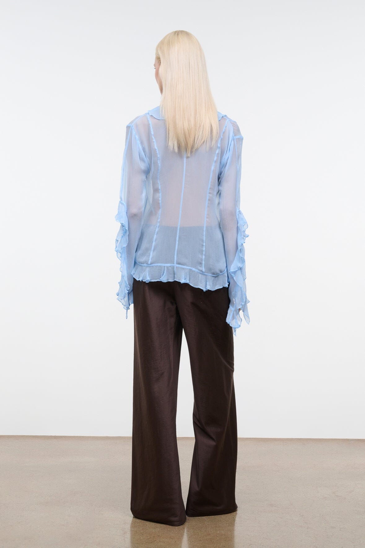 Stroll Silk Dupioni Pant | Earth — 3