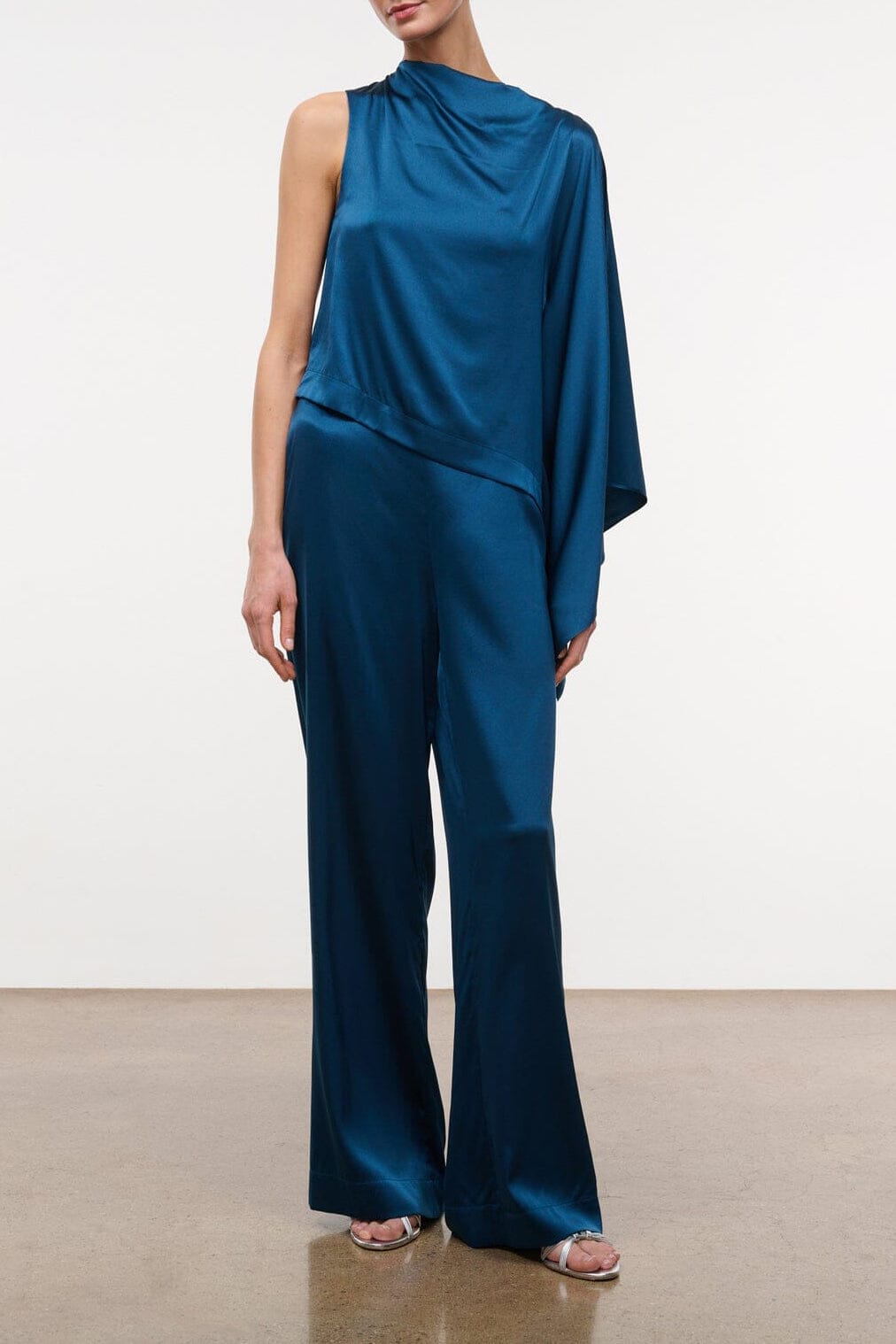 Stroll Silk Pant | Harbor — 1