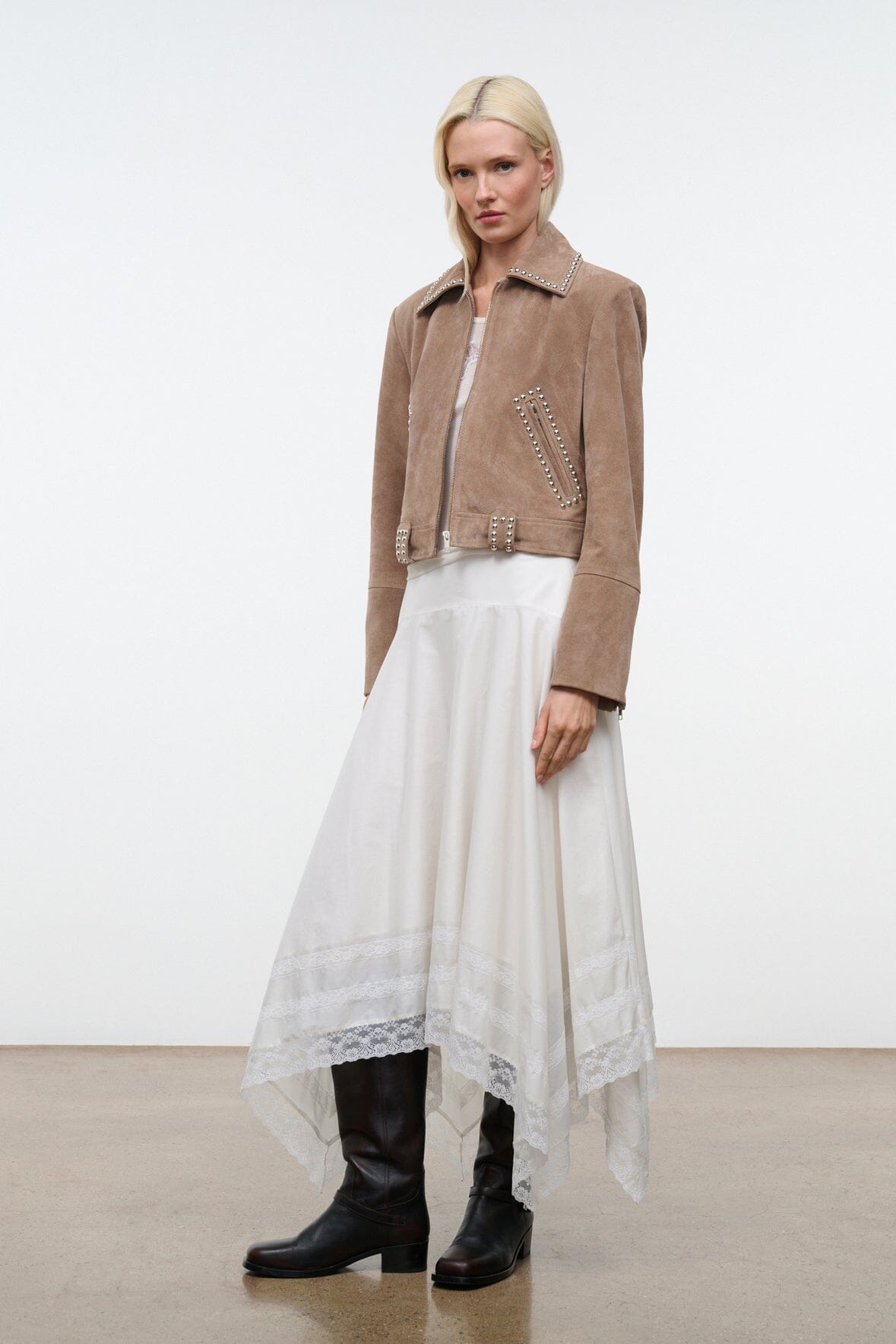 Hugo Suede Jacket | Dune — 6