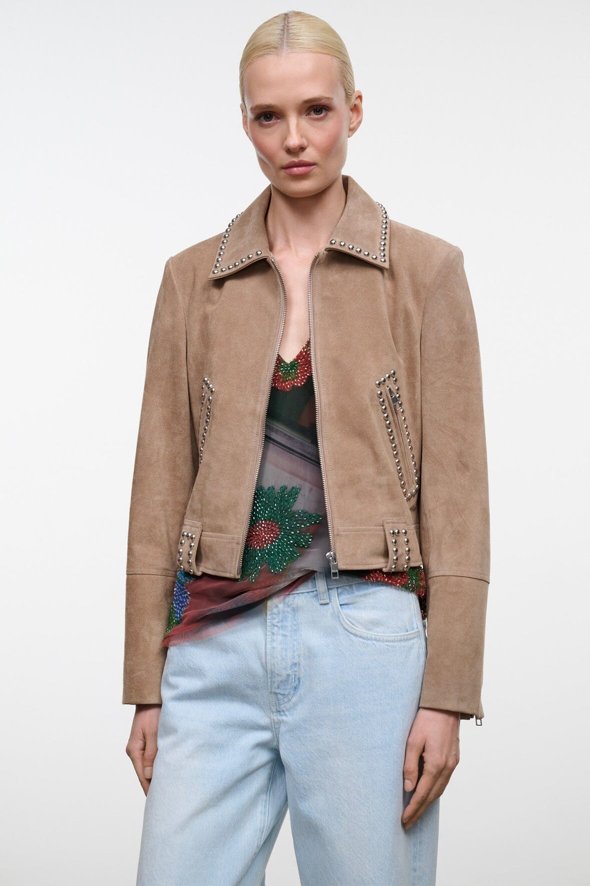 Hugo Suede Jacket | Dune — 3