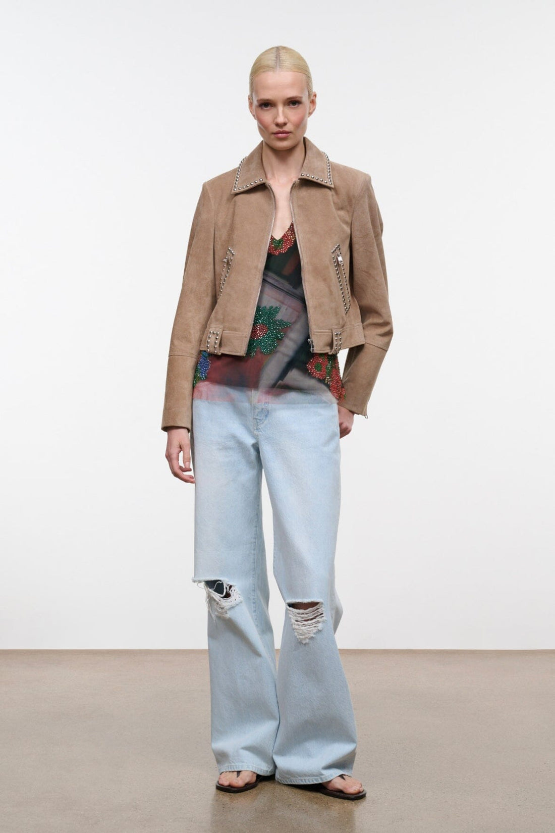 Hugo Suede Jacket | Dune — 1