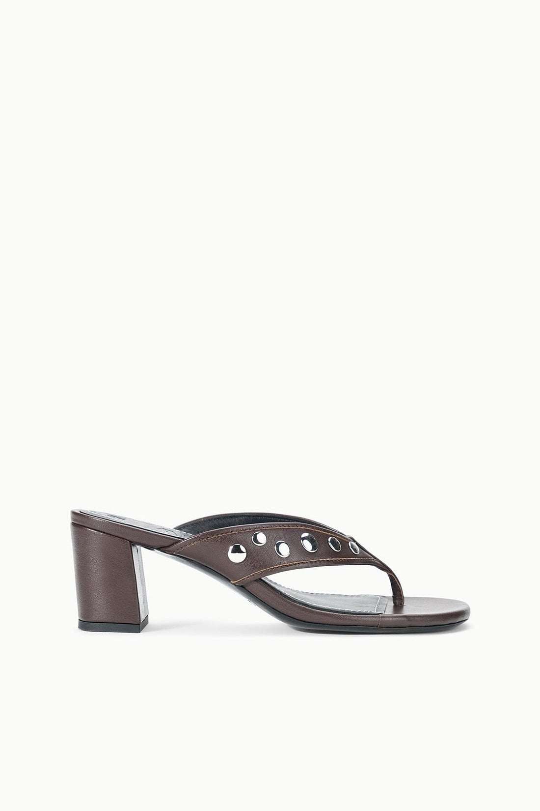 Nova Thong Heel | Espresso Studs — 1