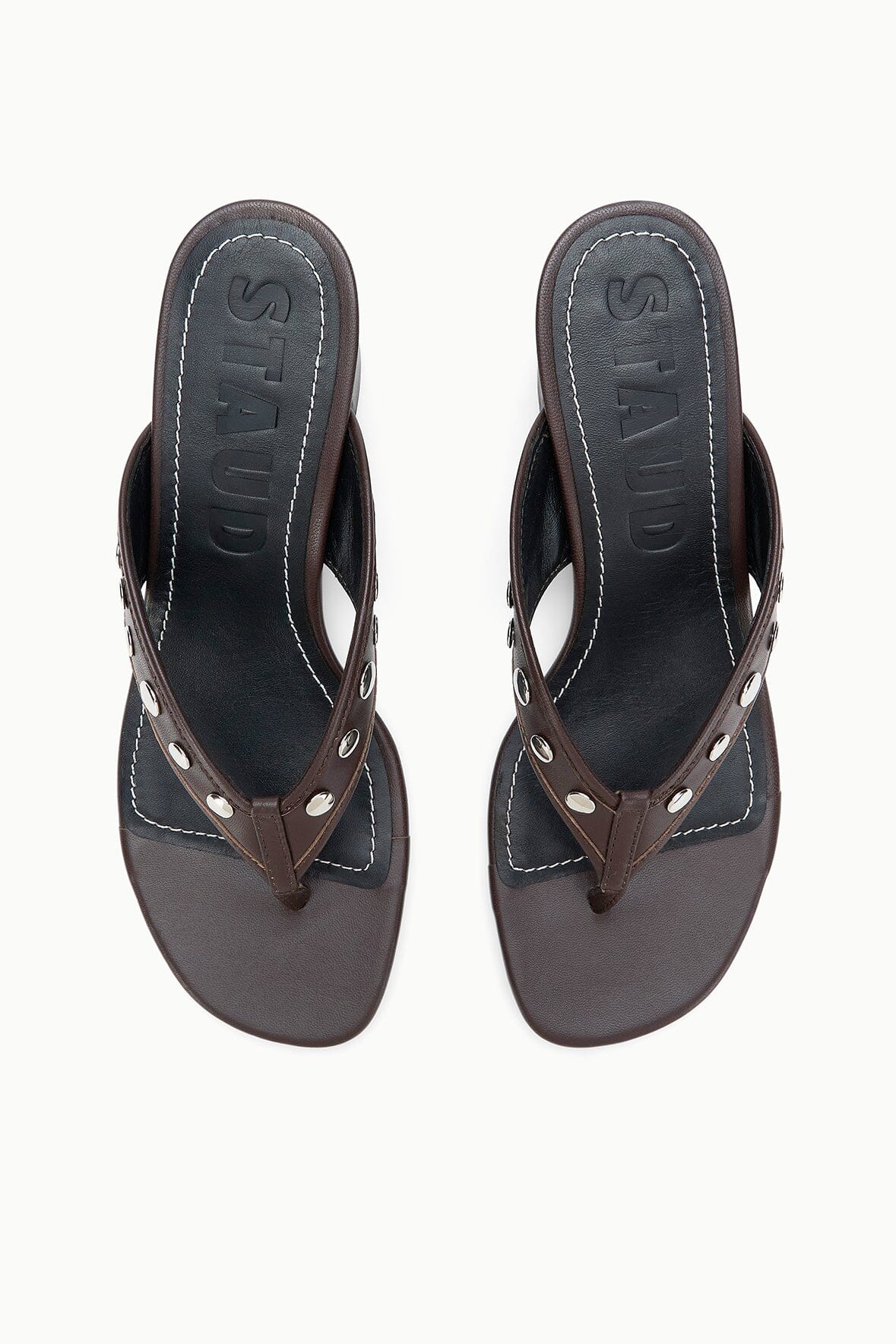 Nova Thong Heel | Espresso Studs — 7