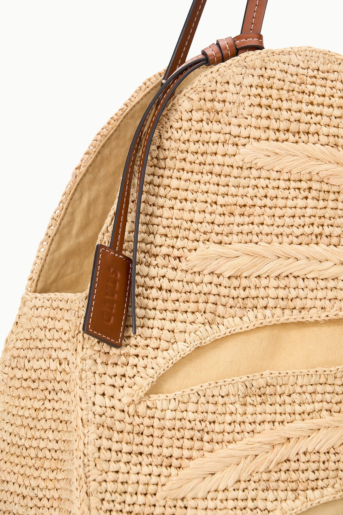 Large Palm Raffia Bag | Natural — 6