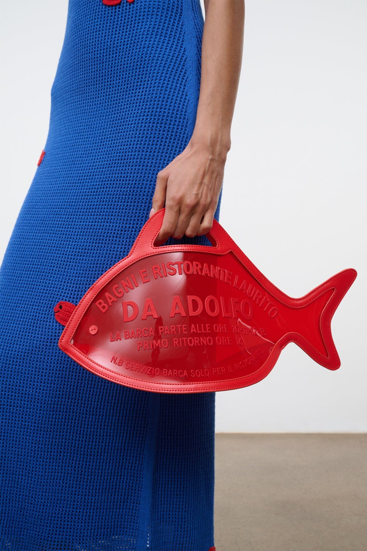 Cleo Fish Bag x Da Adolfo | Red Rose — 4