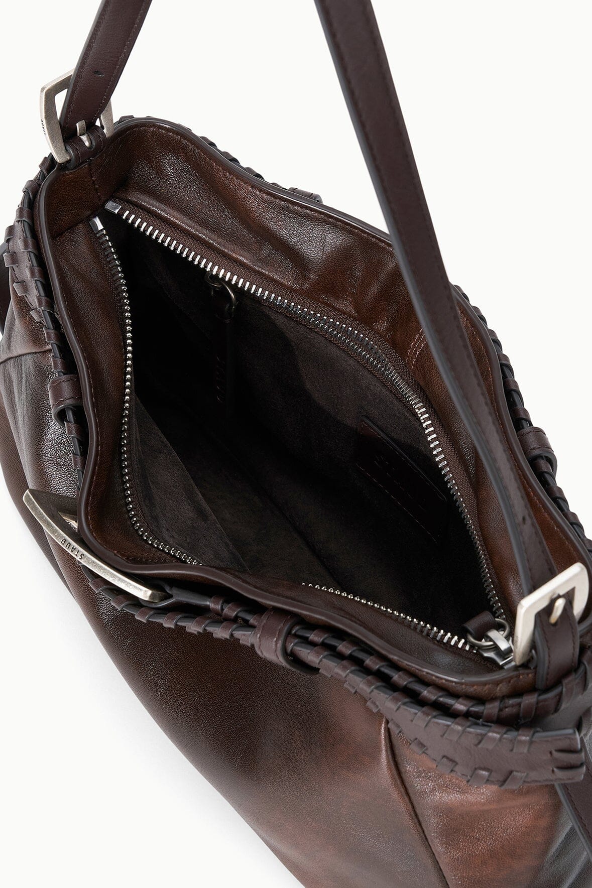Brooklyn Shoulder Bag | Espresso Distressed — 5