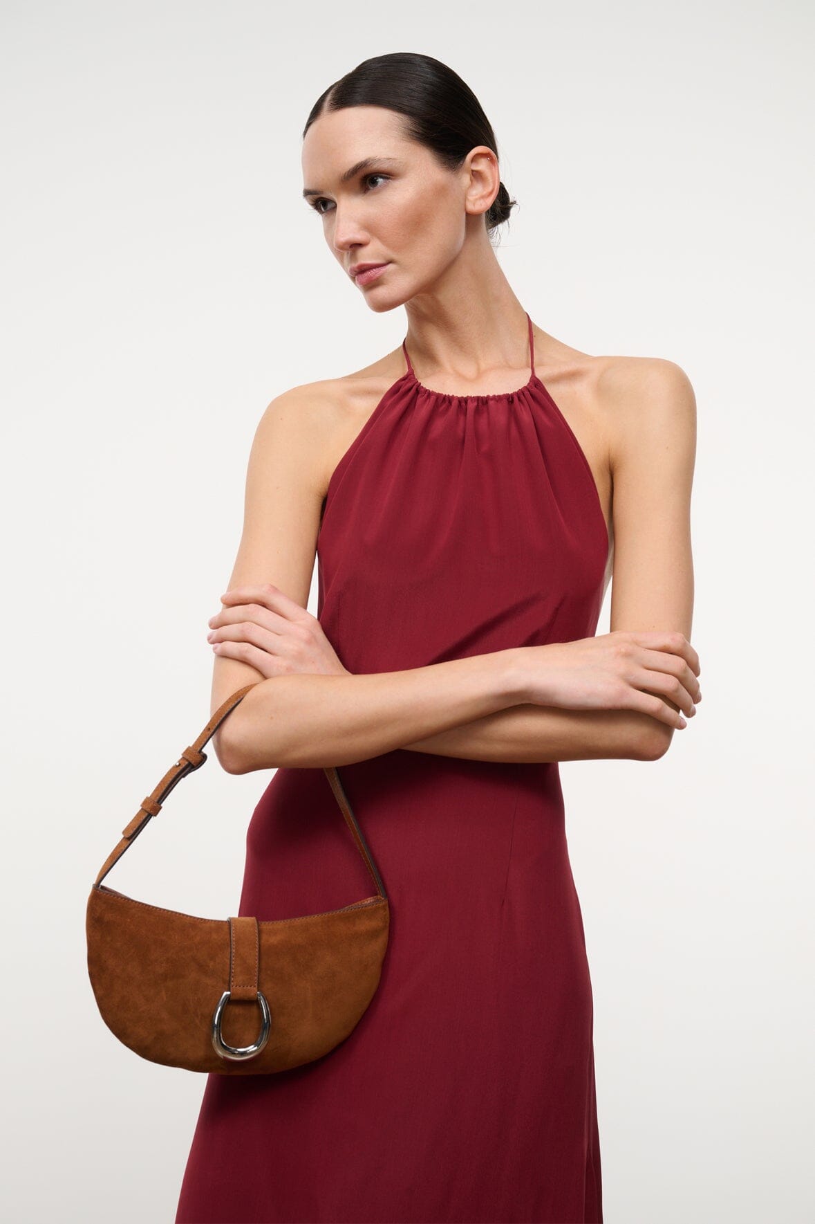 Harlow Crescent Shoulder Bag | Tabac — 3