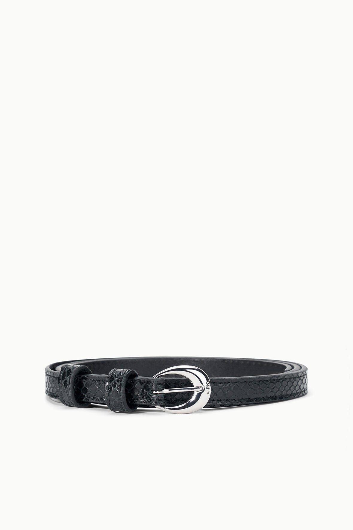 Slim Moon Buckle Belt - 13mm | Black — 1