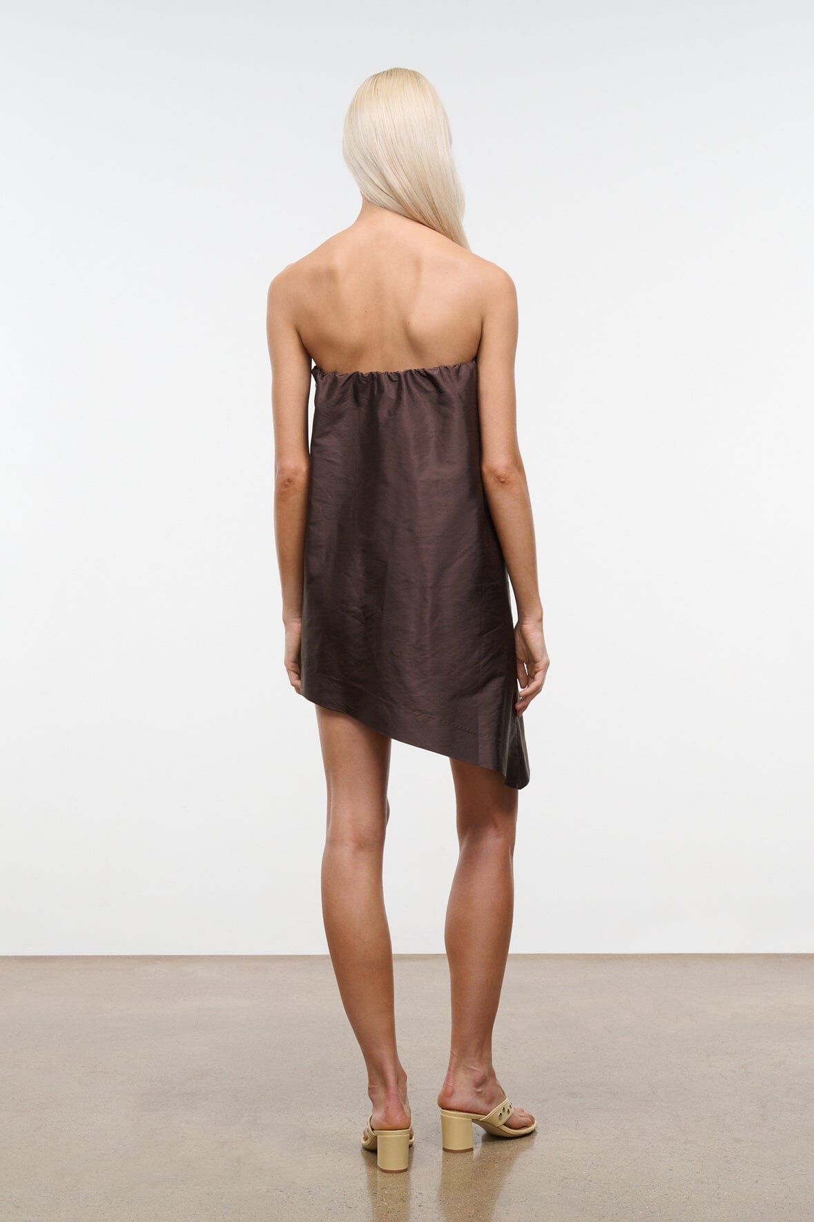 Georgia Convertible Silk Dupioni Top | Earth — 4